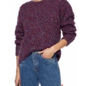 IRO Jelan Knit Purple Crewneck Sweater